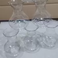 厂家直销三个八点五元塑料水培植物花瓶风信子绿萝铜钱草水培花瓶 3个塑料瓶