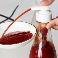 蚝油瓶挤压嘴真空泵头家用耗油按压器海天通用挤蚝油专用厨房神器 3代小口1个 送管子2根_