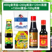 海天厨房调味品调料组合装蚝油生抽酱油醋调味料套装油盐酱醋全套 宿舍外出小包装5件套(不含油)