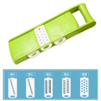 洋厨师厨房切菜神器家用擦刨丝器多功能土豆切丝器切片切丁切块器 基础5功能[五个刀片无刨刀护手器]_