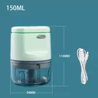 无线电动蒜泥神器搅蒜机蒜蓉厨房捣蒜打蒜器自动搅蒜拉蒜家用小型 [强动力]清新绿 小号 150ML