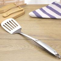 加厚家用不锈钢锅铲炒菜铲子厨房用品漏铲防烫手柄厨具一体成型 煎铲