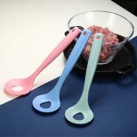 304不锈钢肉丸勺子汤勺家用漏勺厨房用品制作器肉丸子夹厨房用具 塑料肉丸勺子 （随机颜色）