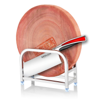 加粗黑色304不锈钢菜板架子砧板架厨房用品用具置物架收纳架 不含接水盘