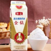 金钻植脂甜奶油 植物性淡奶油蛋糕裱花材料鲜奶油烘焙原料1公斤 1000g
