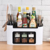 调料盒套装厨房用品用具调味盒调料罐佐料盒盐罐厨房收纳盒家用 白色