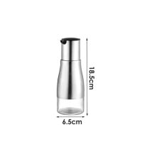 调味瓶玻璃醋壶辣椒罐套装商用调料盒酱油瓶醋瓶辣椒油罐子饭店用 320毫升醋瓶