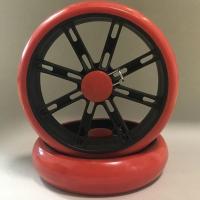 买菜小拉车购物拉杆车便携家用拉车老年人超市购物车爬楼买菜车 pu轮一对（颜色随机）