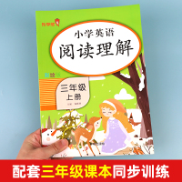 三年级英语阅读理解上册同步训练人教版pep教材同步课课练习册小学英语阶梯阅读理解专项强化训练书课内外拓展语法单词课堂笔记