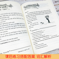 英语分级读物1500词6-8年级阅读伊索寓言英汉对照英语中英双语版书籍书虫系列英语阅读初一初二年级英语删减版初中生英语课