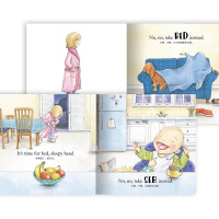 泰迪替我去睡觉 中英双语精装海豚绘本花园幼儿英语早教有声读物儿童英文启蒙图画故事书幼儿园宝宝阅读硬壳批发0-1-2-3-