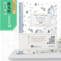 正版 床头灯英语3000词读物白牙(英汉对照) 初中高中学生大学生英语小说课外阅读书籍世界名著英语双语读物国外名著 时代