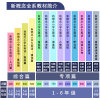 英冠新概念小学生英语语法班套装课本教材+DVD动画+扫码音频跟读 小学英语语法大全自学零基础培训学校专用 初级英文词汇专