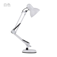 LED夹子护眼台灯书桌台灯 卧室床头学生学习可夹式长臂两用夹子灯 无灯泡,需要自己另配 811座夹两用台灯 白色