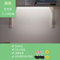 化妆灯酷壁灯USB灯长条灯宿舍神器LED宿舍神灯书桌阅读护眼灯管 30cm白光[直插款]