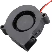 12V 5V涡轮鼓风机USB烧烤吹火投影机加湿风扇5015 9733 5015 5V 静音2线