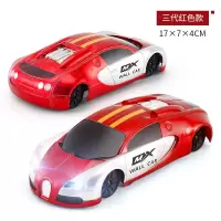 爬墙遥控车特技漂移充电儿童电动遥控汽车吸墙攀爬带灯光男孩玩具 [三代新款]爬墙车布加迪威龙-红色 一次性电池款[送螺丝刀