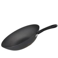 炒锅家用无涂层电磁炉炒锅生铁锅平底铸铁锅老式传统铁锅炒菜锅 32cm平底