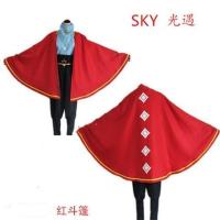 光遇sky披风斗篷COS服装音韵季平菇初始服cosplay女装全套 红色斗篷A 120