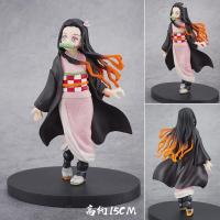 粘土人鬼灭之刃手办炭治郎祢豆子蝴蝶忍我妻善逸义勇炎柱模型摆件 祢豆子(16cm) 国产优质版