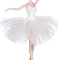 仙仙芭比娃娃白色芭蕾舞公主洋娃娃女孩闺蜜过家家玩具生日礼物 白芭蕾衣服（只有衣服）