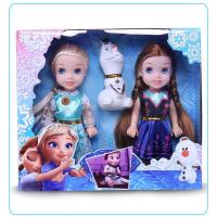 三代冰雪奇缘艾莎安娜公主娃娃儿童玩具爱莎女孩娃娃礼盒套装 A款16厘米安娜+爱莎