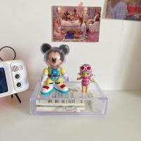 ins风透明亚克力收纳盒抽屉式长方形学生桌面手账胶带收纳整理盒 透明抽屉收纳一层