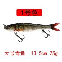 淡水路亚饵米诺仿真鱼饵假饵远投海钓翘嘴鲈鱼黑鱼拟饵沉水泥鳅饵 单条1号色 大号13.5cm-25g-4#钩