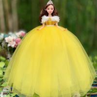 婚纱芭比娃娃大号迪士尼公主爱莎白雪公主女孩玩具生日礼物 贝儿公主