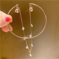 韩版时尚气质小清新森系简约多层水钻手镯女 学生百搭手环饰品潮 玫瑰金