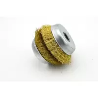 角磨机钢丝轮金属去锈打磨木头去皮石头打磨刷油漆铁锈磨光 钢丝轮 1个