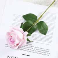 北欧仿真花玫瑰花束假花装饰花客厅摆件花插花卧室茶几餐桌摆设花 粉心 3枝