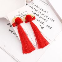 汉服发饰流苏步摇头饰儿童发夹毛球对夹超仙古风少女毛茸茸配饰 A142款式1