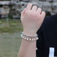 铃铛手链女学生时尚脚链女闺蜜民族风脚环复古手环舞蹈饰品礼物女[9月13日发完] 单铃铛手链