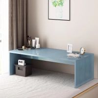 飘窗小矮桌子茶几榻榻米小茶桌床上书桌小户型家用卧室坐地简易桌 蓝松色60*30*30cm