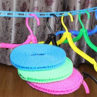 防滑晾衣绳晒被绳户外加粗凉衣绳子旅行便携防风栅栏式晒衣绳5米 [1条装]