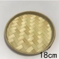 竹编筐竹白竹制品簸箕手工竹盘托盘幼儿园绘画装饰框农家背脊 竹白直径18cm