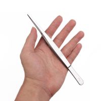 不锈钢镊子 加长加厚圆头大号镊子水草敷料镊子工具夹子25CM 18cm直头(1个)