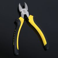 钢丝钳尖嘴钳家用老虎钳多功能6寸8寸电工工具钢丝剪断线钳子 6寸斜嘴钳