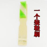 天然竹制洗衣刷方刷长鞋刷加厚竹板刷子家用多功能清洁刷 长鞋刷颜色随机1根