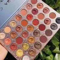 超火35色土豆泥眼影盘大地色珠光哑光闪粉亮片防水汗眼影 【单个】35色眼影盘