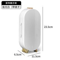 首饰收纳盒耳环耳钉耳饰项链手饰品盒子家用多功能折叠便携展示架 折叠首饰盒 白色 12x7x24cm