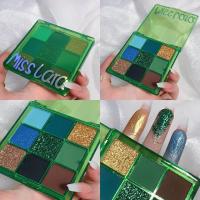 糖果九色眼影盘 持久防水不飞粉哑光珠光闪粉爆闪便携COS舞台妆 猕猴桃盘 眼影盘单品