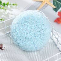 拍1送2超大号海绵洗脸扑粉扑面扑洁面便携带挂绳光亮肌肤深层清理 蓝色