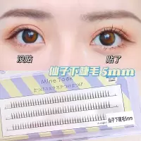 A型下睫毛仙女单根睫毛M形嫁接假睫毛自然仿真仙子毛7mm虞书欣5mm 单根下睫毛5mm 单盒装