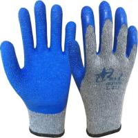 星宇劳保手套L218L205纱线皱纹加厚耐磨防滑浸胶工作胶皮工地干活 星宇织女星L215[12双] 均码