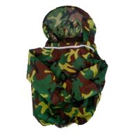 蜂衣防蜂衣全套透气蜜蜂衣服半身养蜂衣服抓蜂衣服蜂衣防蜂服峰衣 单件大花彩上衣 小号