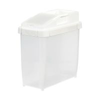 杂粮装米桶防虫防潮密封桶家用厨房20斤大米缸面粉储存罐收纳盒子 20L白色米桶