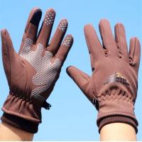 防水骑行手套男可触屏秋冬季保暖加绒防寒户外登山骑摩托开车防滑 男款咖色 L