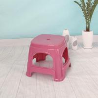 塑料凳子家用高圆凳成人小凳子加厚小板凳高凳子餐椅方凳客厅胶凳 小号无盖 北欧紫(高22.5cm) 1个装